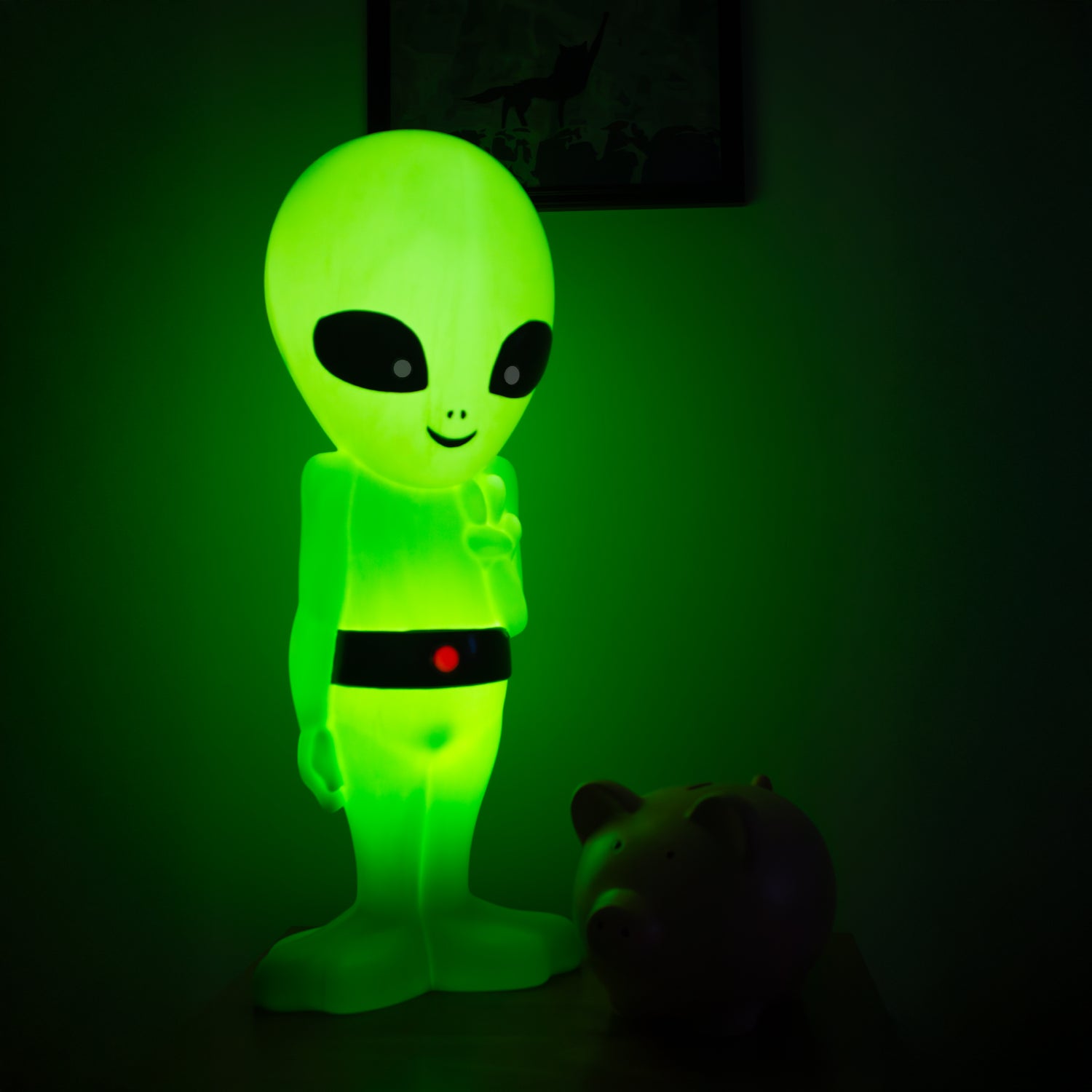 Alien Comes in Peace Lighted Blow Mold