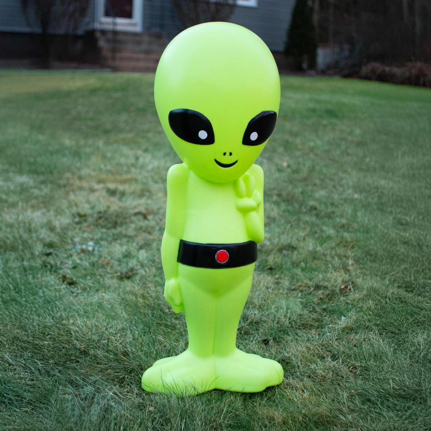 Alien Comes in Peace Lighted Blow Mold
