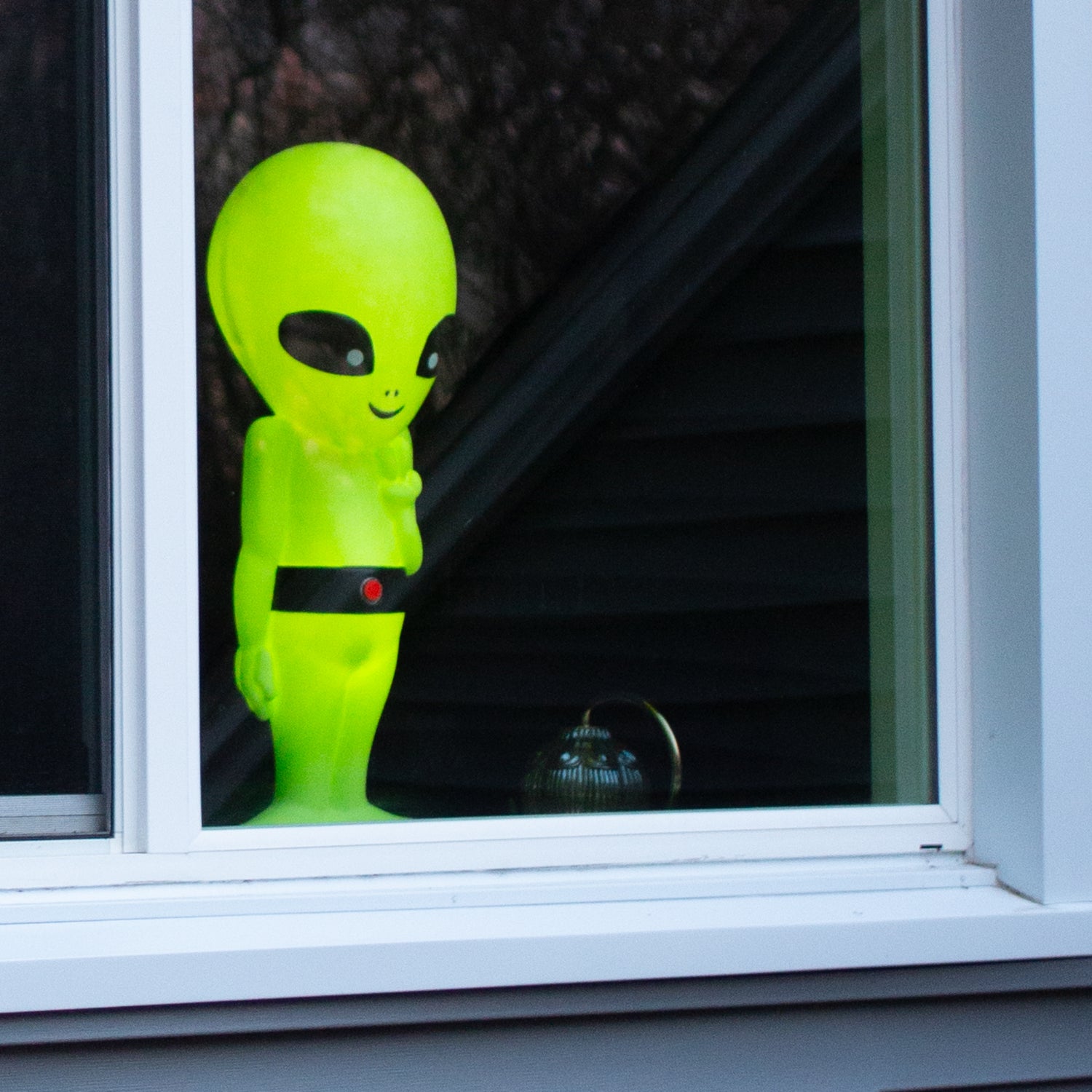 Alien Comes in Peace Lighted Blow Mold