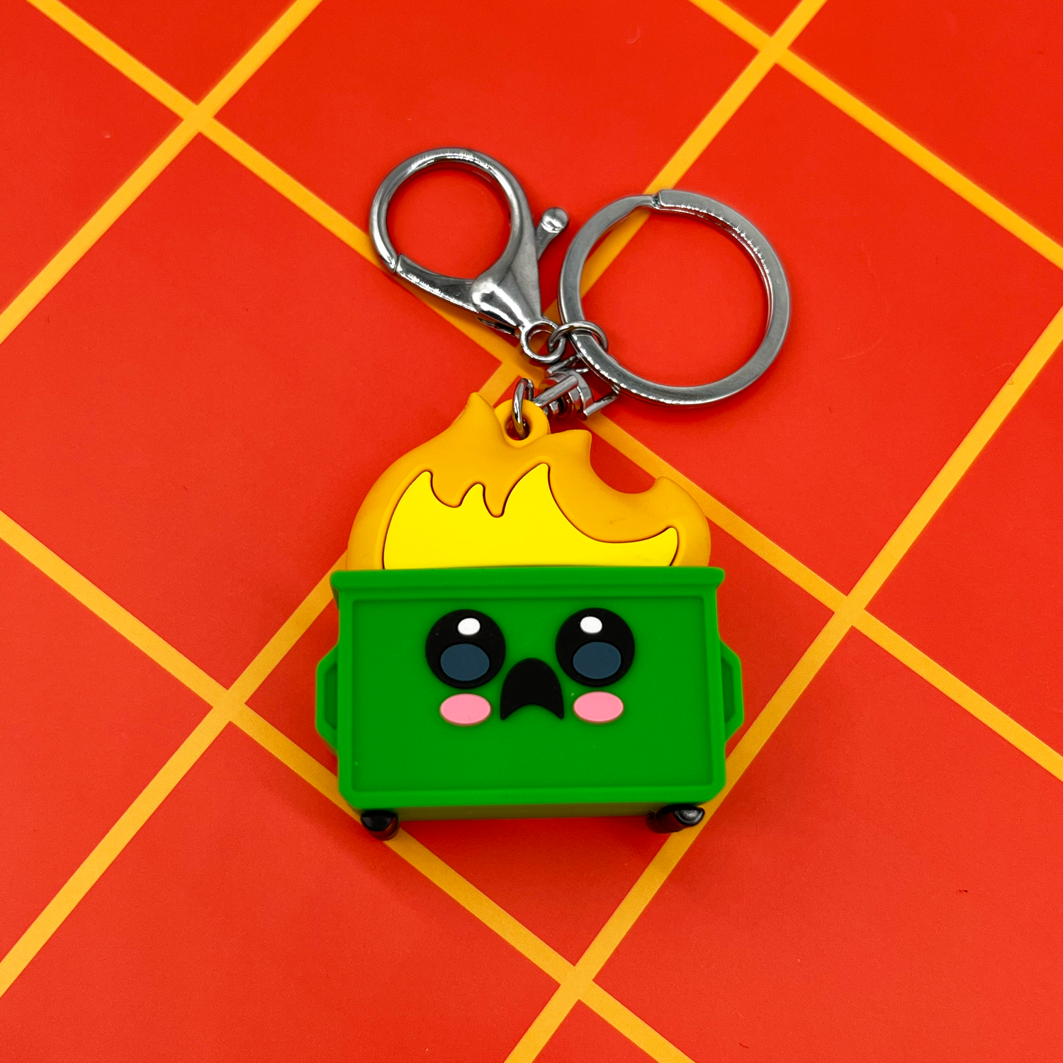 Dumpster Fire Keychain
