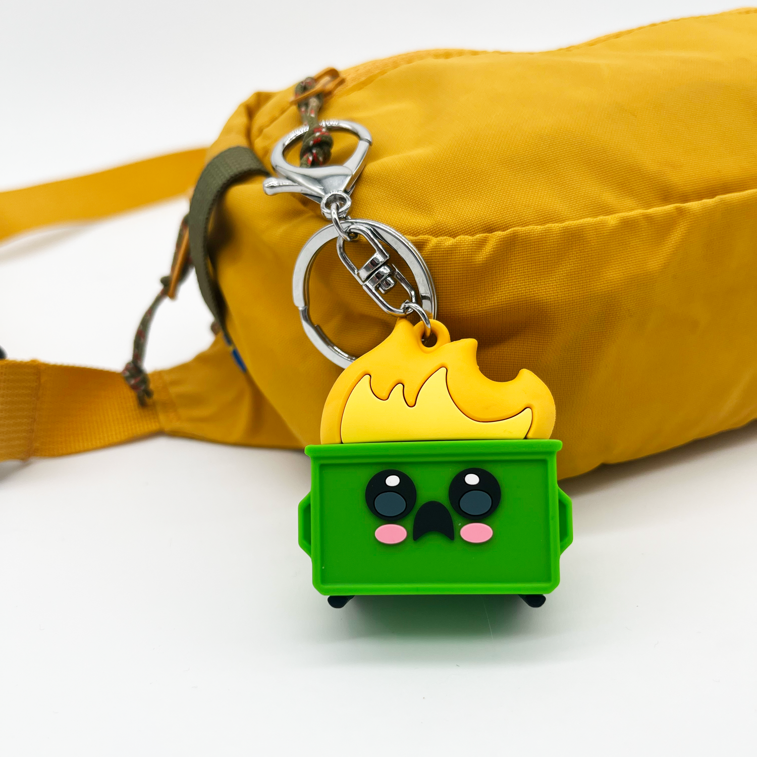 Dumpster Fire Keychain