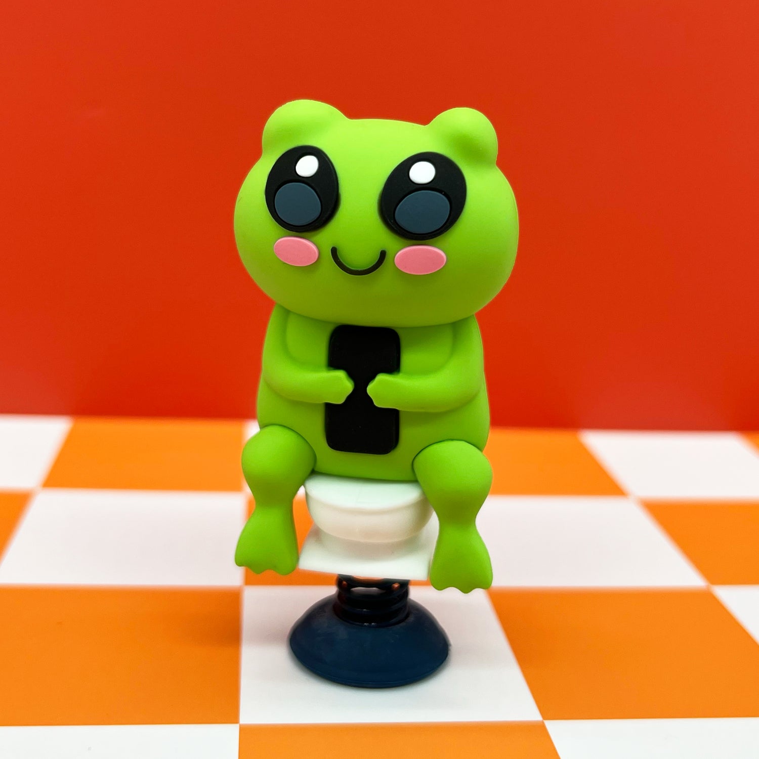 Frog on Toilet Dashboard Dancer