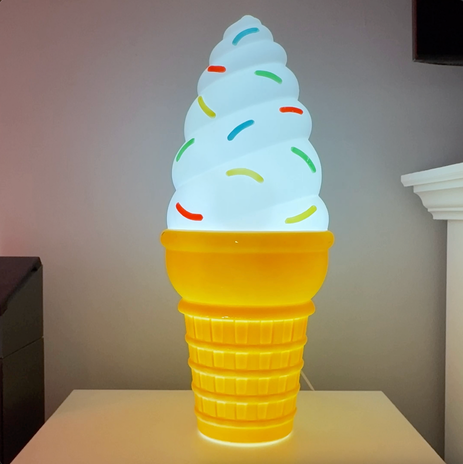 Ice Cream Cone Lighted Blow Mold
